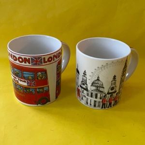 Vintage London Queens mugs